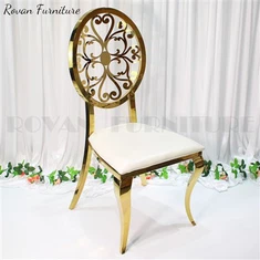 כסאות אוכל יוקרתיים מנירוסטה לחתונה