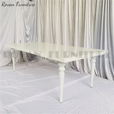 שולחן ילדים מלבני לבן